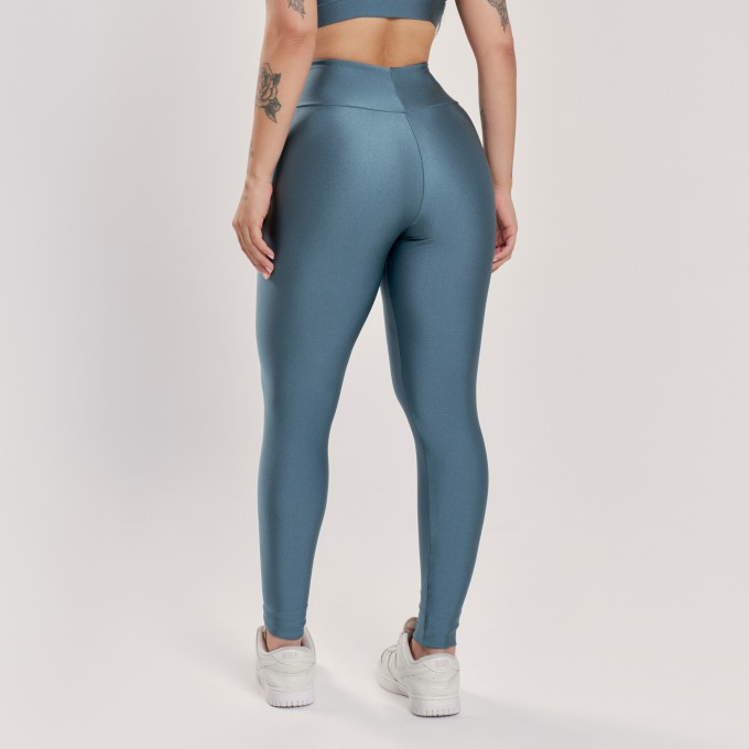 Calça Legging Básica Azul Porcelana