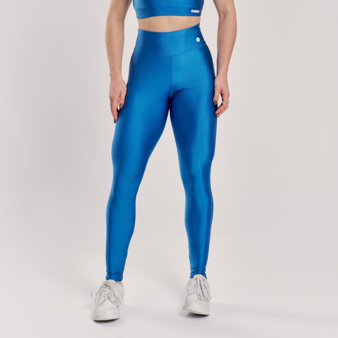 Calça Legging Básica Azul Oceano