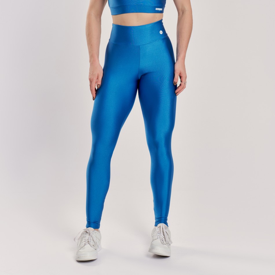 Calça Legging Básica Azul Oceano
