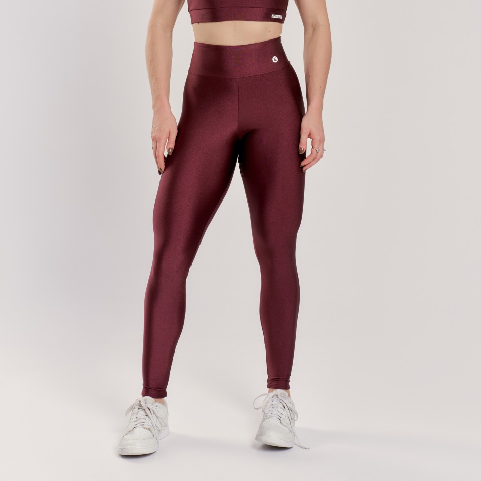 Calça Legging Básica Vinho