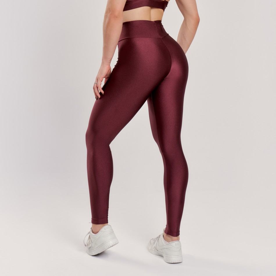 Calça Legging Básica Vinho