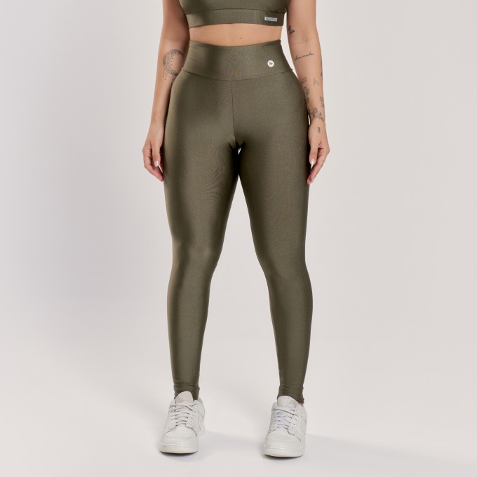 Calça Legging Básica Verde Escuro