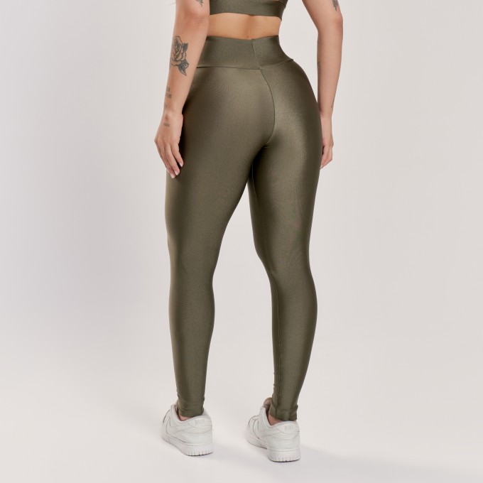 Calça Legging Básica Verde Escuro