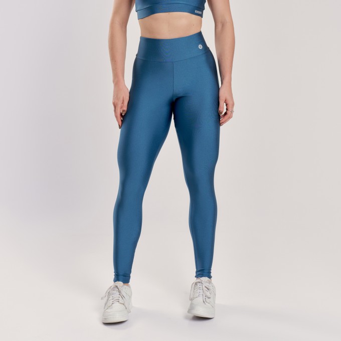 Calça Legging Básica Azul Índigo